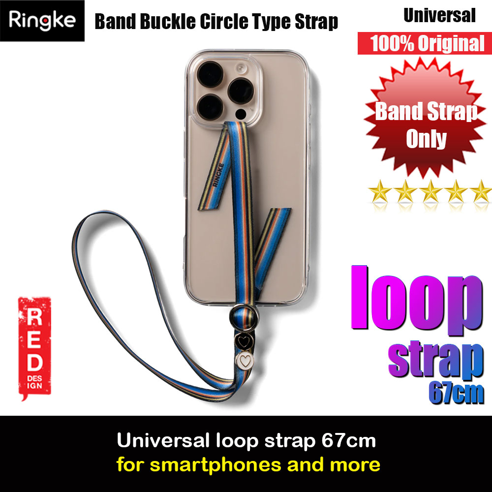 Ringke Loop Strap Buckle Circle Type for Smartphone (Stripe)