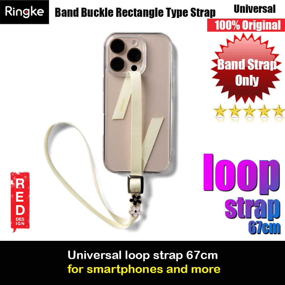 Ringke Loop Strap Buckle Rectangle Type for Smartphone (Butter Yellow)