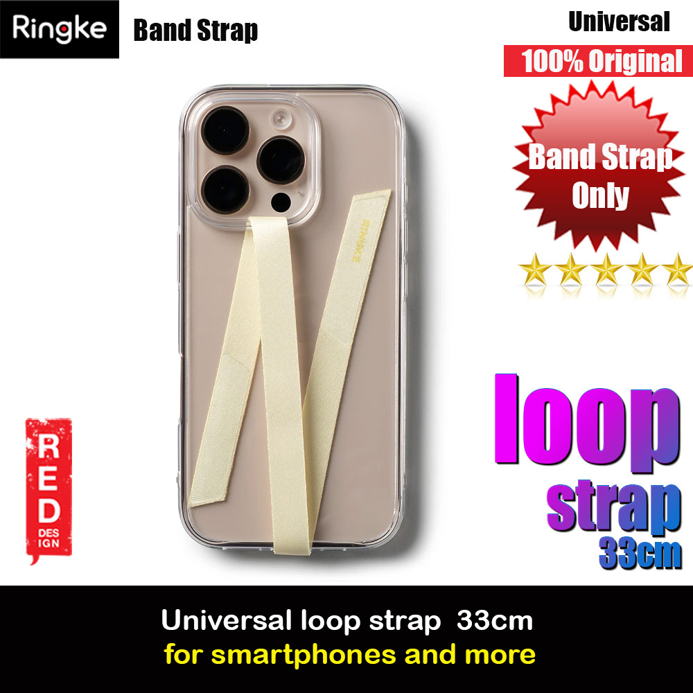 Ringke Universal Loop Band Strap for smartphones (Butter Yellow)