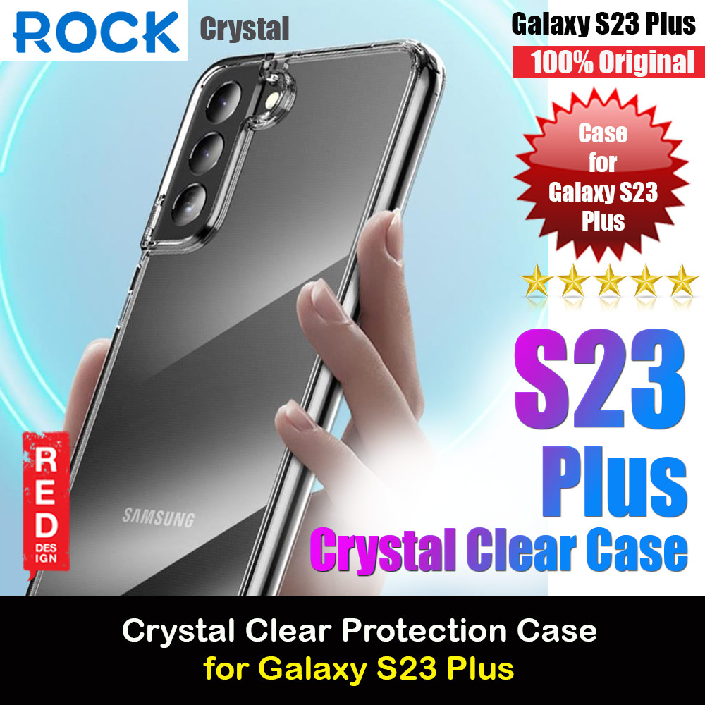 Rock Crystal Transparent Series Protection Case for Galaxy S23 Plus (Clear)