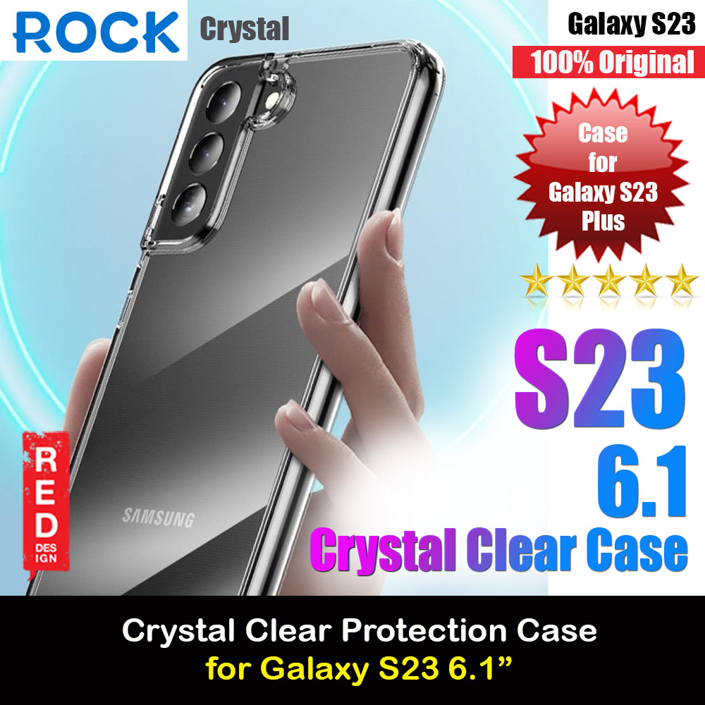 Rock Crystal Transparent Series Protection Case for Galaxy S23 (Clear)