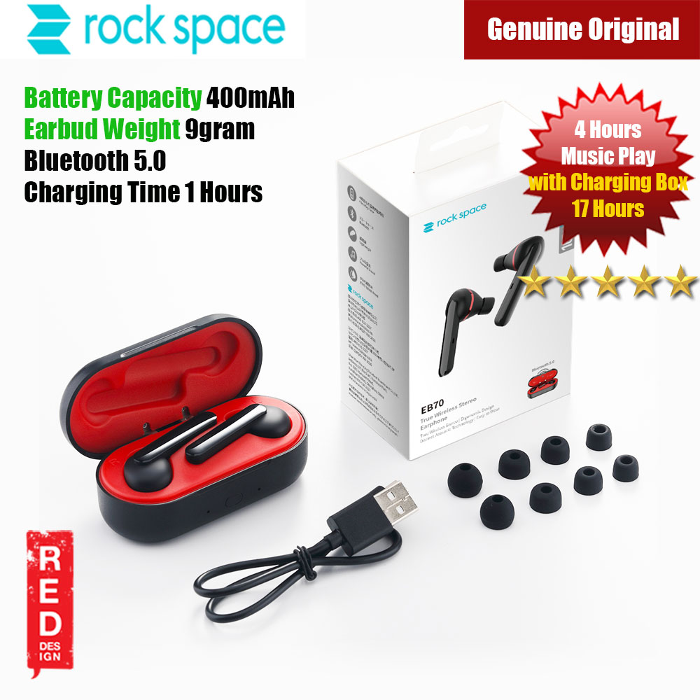 Rock Space EB70 True Wireless Stereo Earphone (Black)