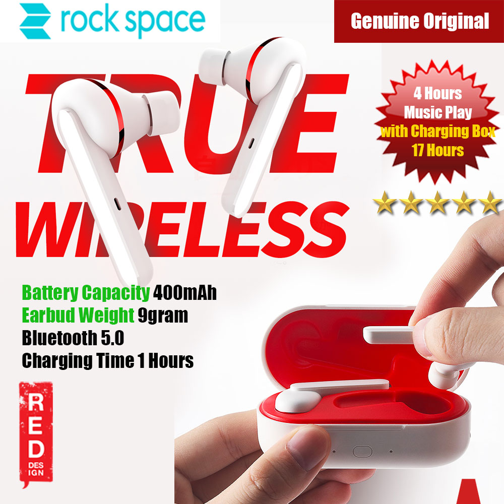 Rock Space EB70 True Wireless Stereo Earphone (White)