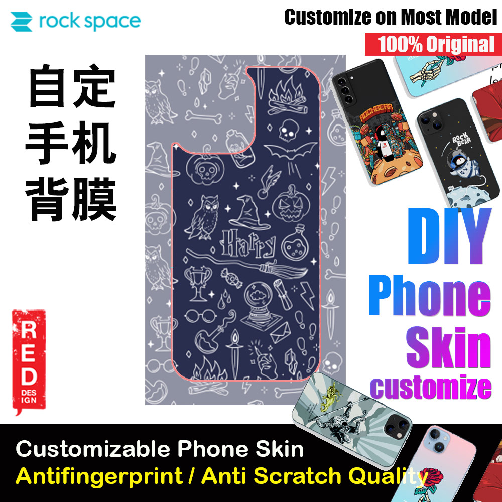 Rock Space DIY 自定 定制 设计 手机背膜 贴纸 DIY Customize High Quality Print Phone Skin Sticker for Multiple Phone Model with Multiple Photo Images Gallery or with Own Phone Text (Pattern Archaeology)