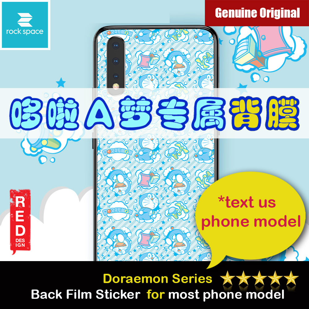 Rock Space Custom Made for All Phone Model Doraemon Series Back Film Protector Sticker for Any Phone Model (Doraemon 003)