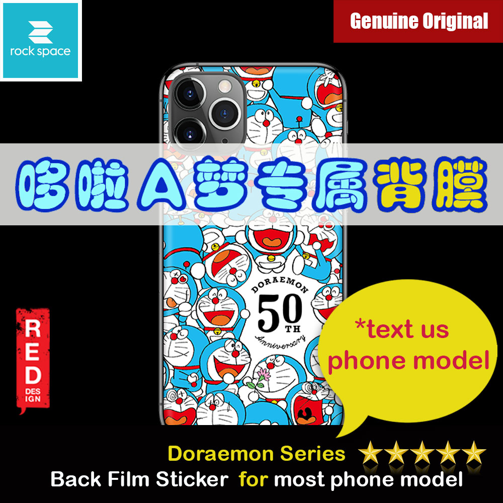 Rock Space Custom Made for All Phone Model Doraemon Series Back Film Protector Sticker for Any Phone Model (Doraemon 009)