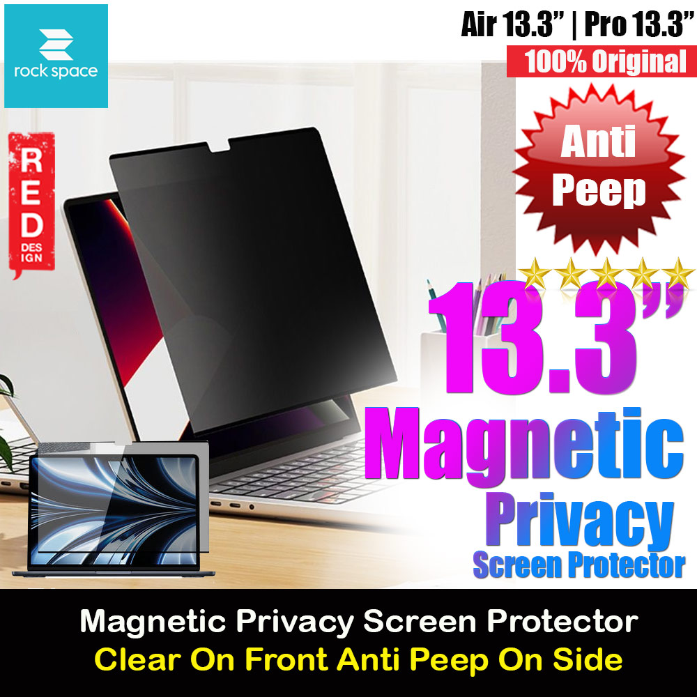 Rock Space Magnetic Privacy Anti Peep View PET HD Screen Protector for Macbook Air 13.3" Macbook Pro 13.3"