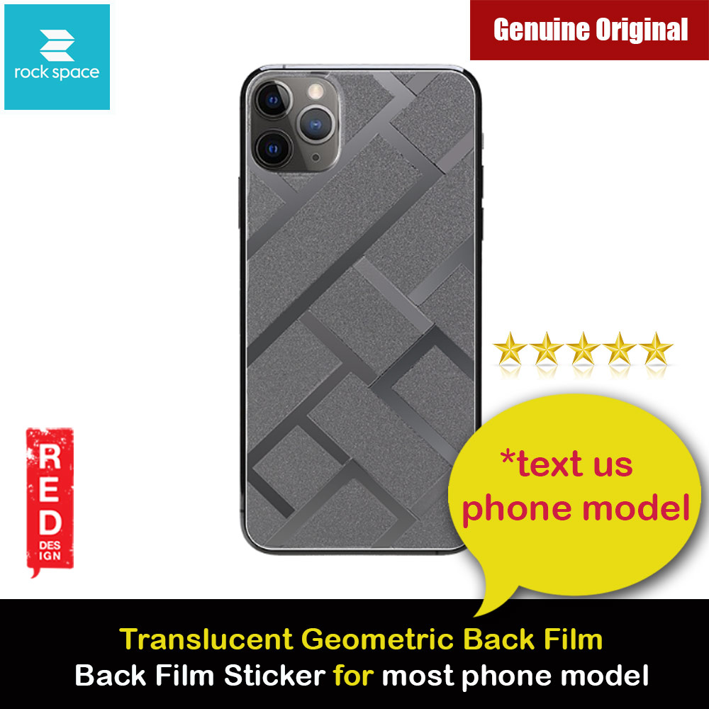 Rock Space Custom Made for All Phone Model Translucent Geometric Series Back Film Protector Sticker for Any Phone Model (TG002)