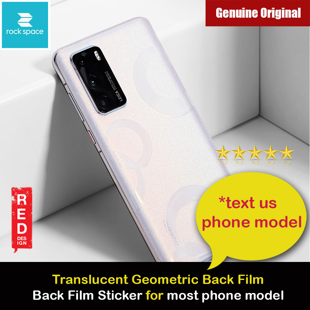 Rock Space Custom Made for All Phone Model Translucent Geometric Series Back Film Protector Sticker for Any Phone Model (TG009)