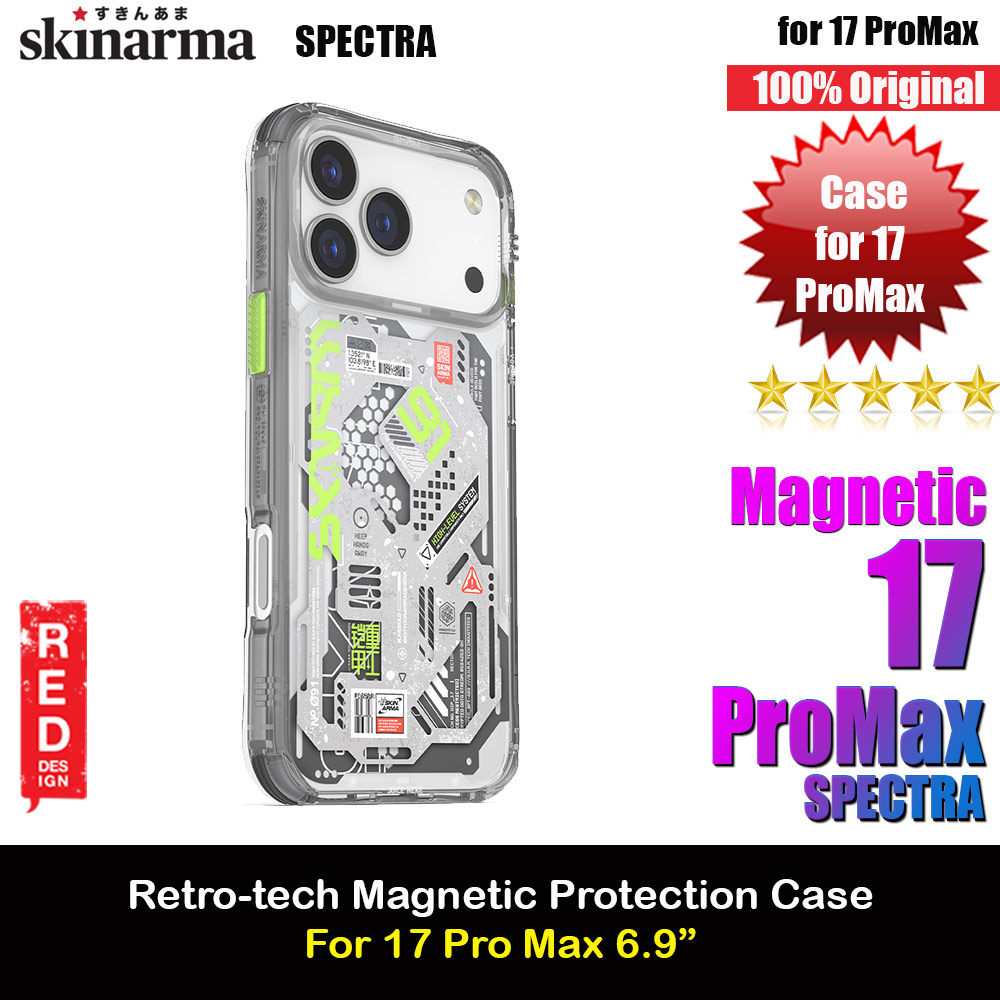 Skinarma Spectra Magcharge Drop Protection Case for iPhone 17 Pro Max 6.9 (Grey)
