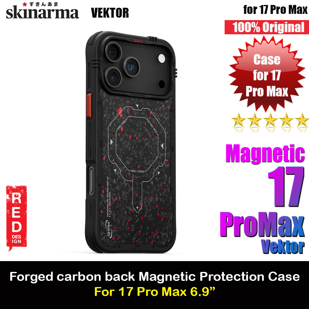 Skinarma Vector Magcharge Ultra Drop Protection Case for iPhone 17 Pro Max 6.9 (Black)