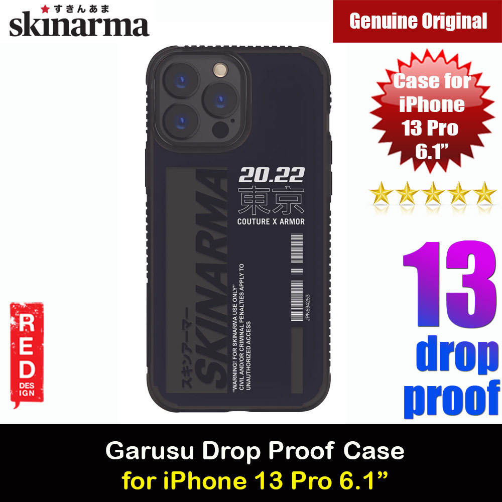 Skinarma Garusu Series Drop Protection Case for Apple iPhone 13 Pro 6.1 (Black)
