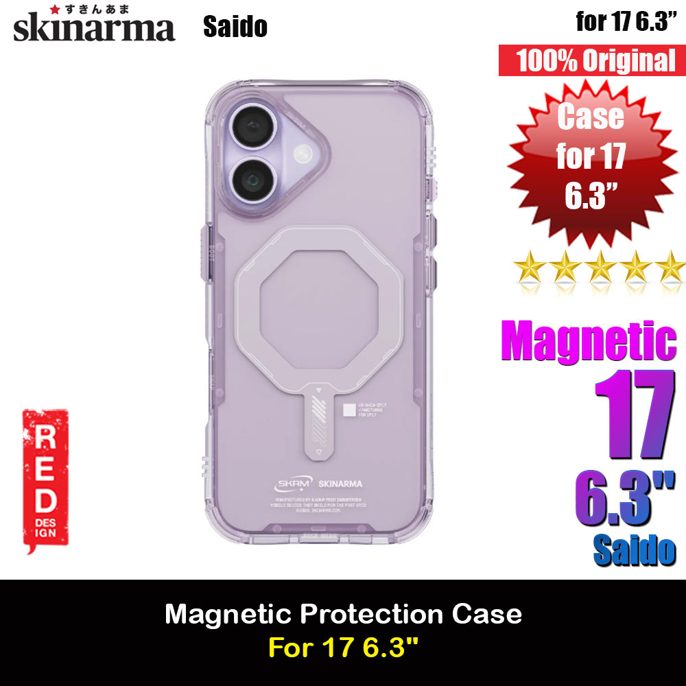 Skinarma Saido Magcharge Drop Protection Case for iPhone 17 6.3 (Lilac)