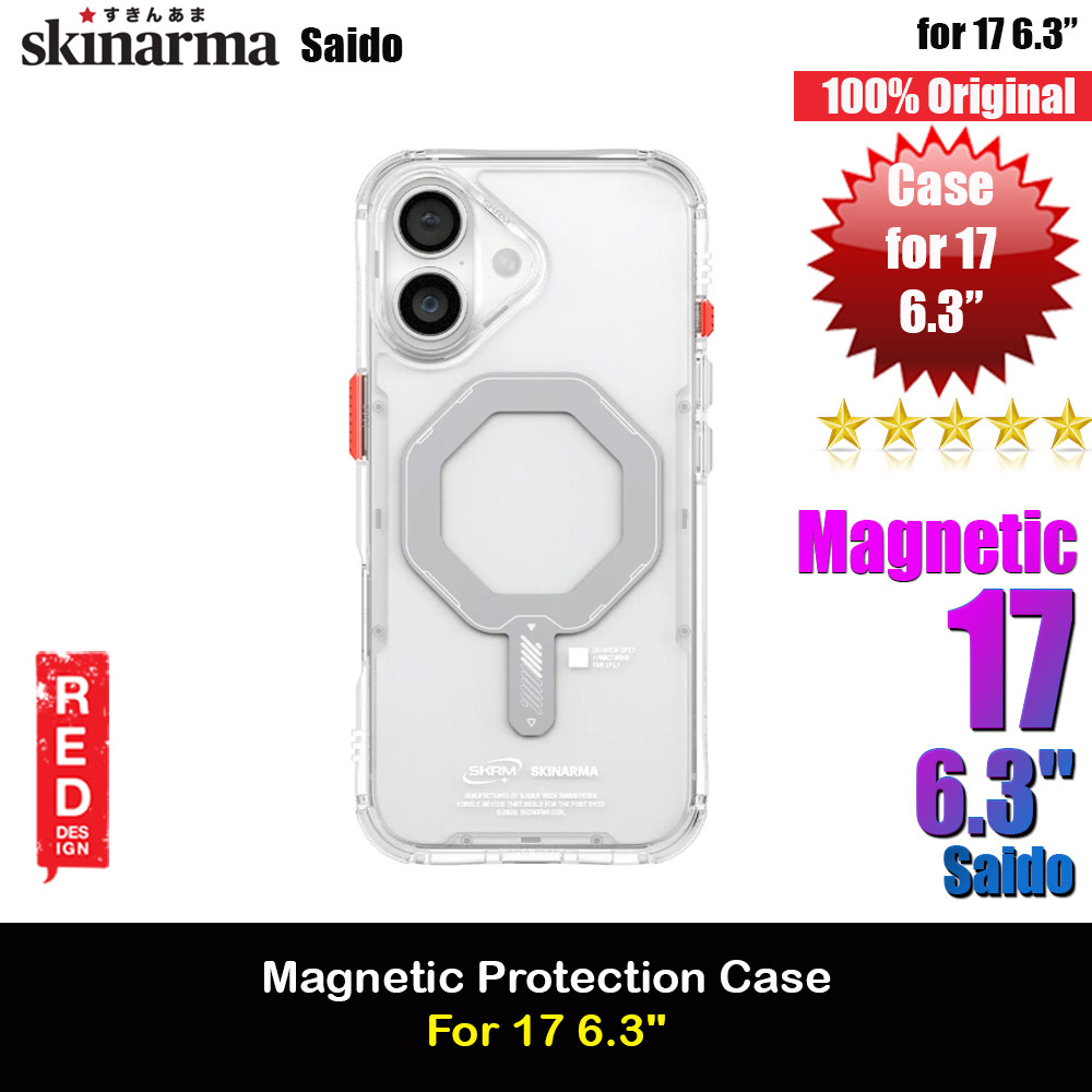 Skinarma Saido Magcharge Drop Protection Case for iPhone 17 6.3 (Clear)