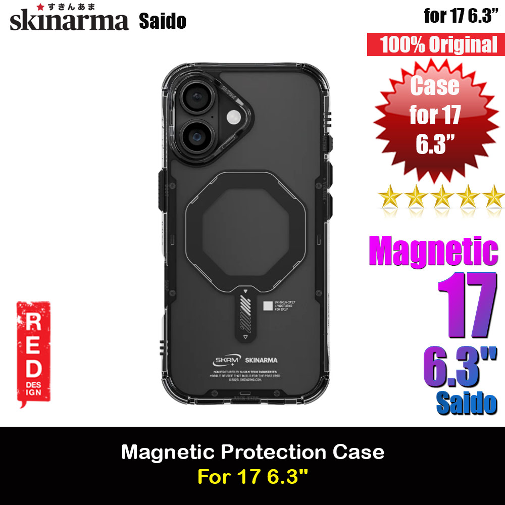 Skinarma Saido Magcharge Drop Protection Case for iPhone 17 6.3 (Black)