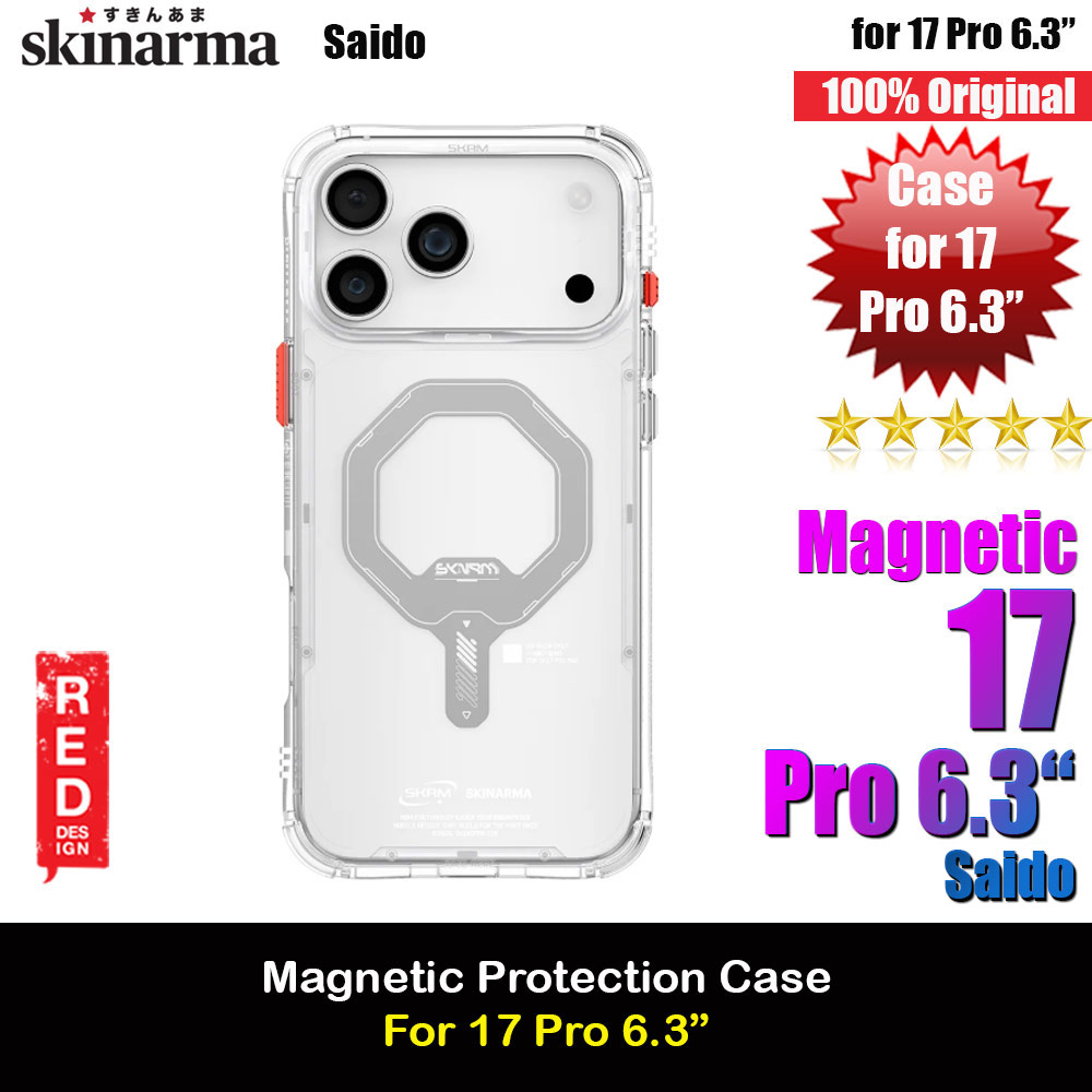 Skinarma Saido Magcharge Drop Protection Case for iPhone 17 Pro 6.3 (Clear)