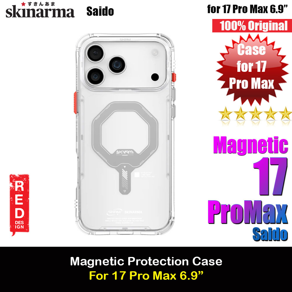 Skinarma Saido Magcharge Drop Protection Case for iPhone 17 Pro Max 6.9 (Clear)