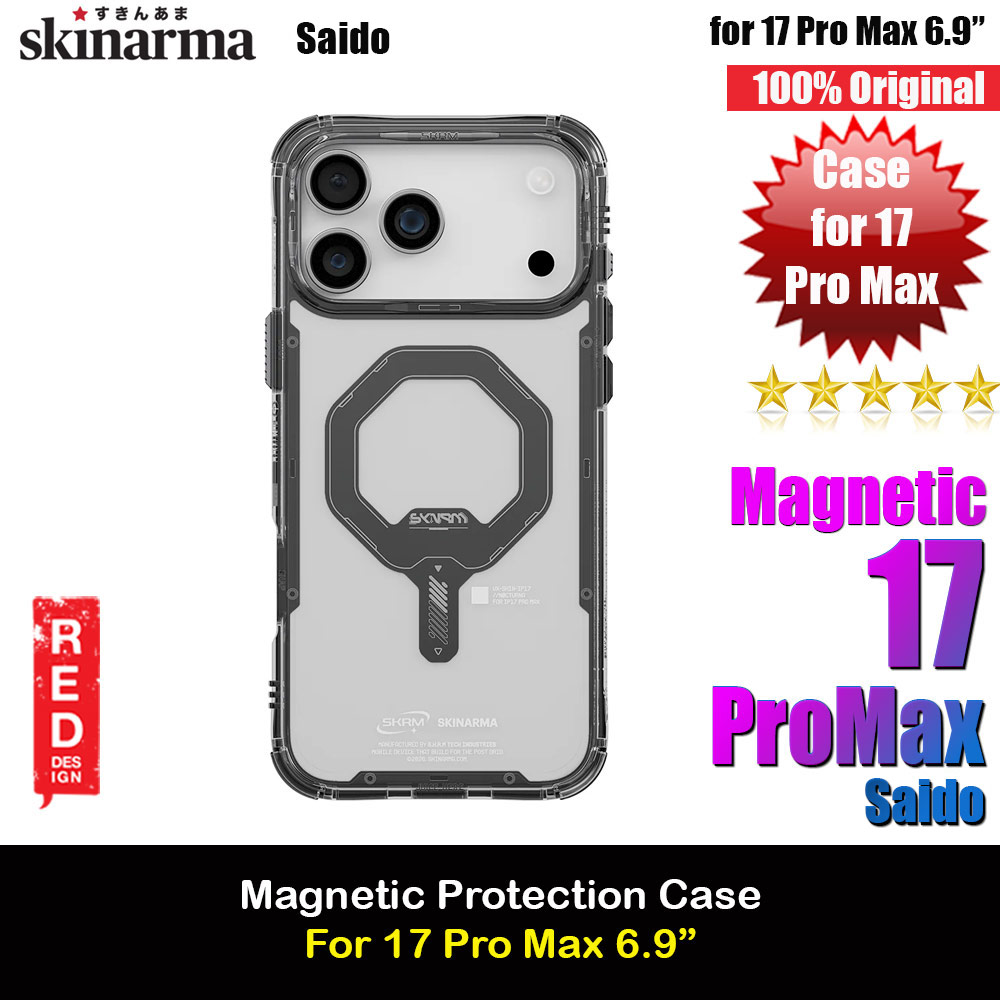 Skinarma Saido Magcharge Drop Protection Case for iPhone 17 Pro Max 6.9 (Graphite)