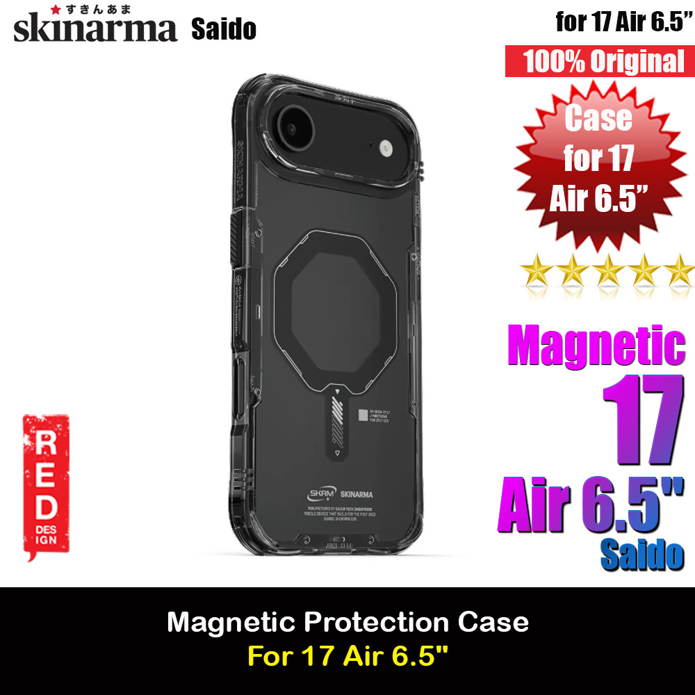 Skinarma Saido Magcharge Drop Protection Case for iPhone Air 6.5 (Black)
