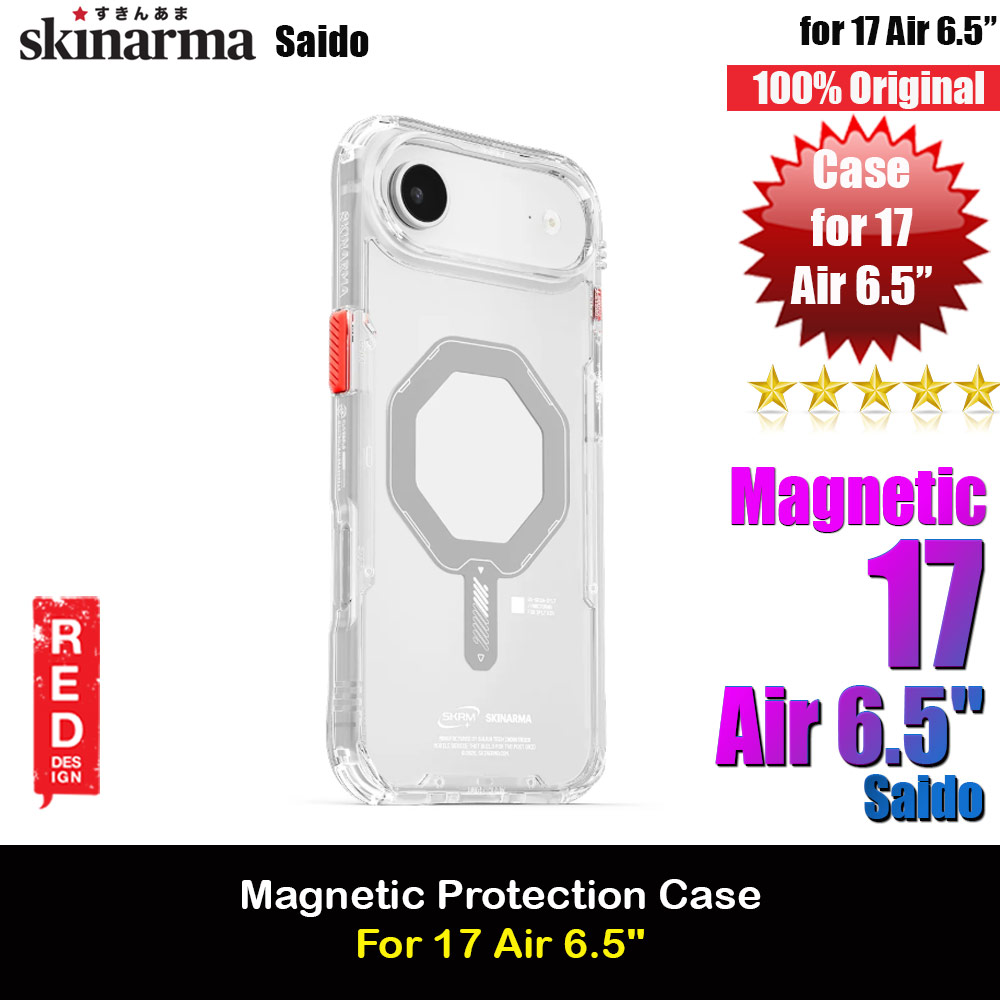 Skinarma Saido Magcharge Drop Protection Case for iPhone Air 6.5 (Clear)