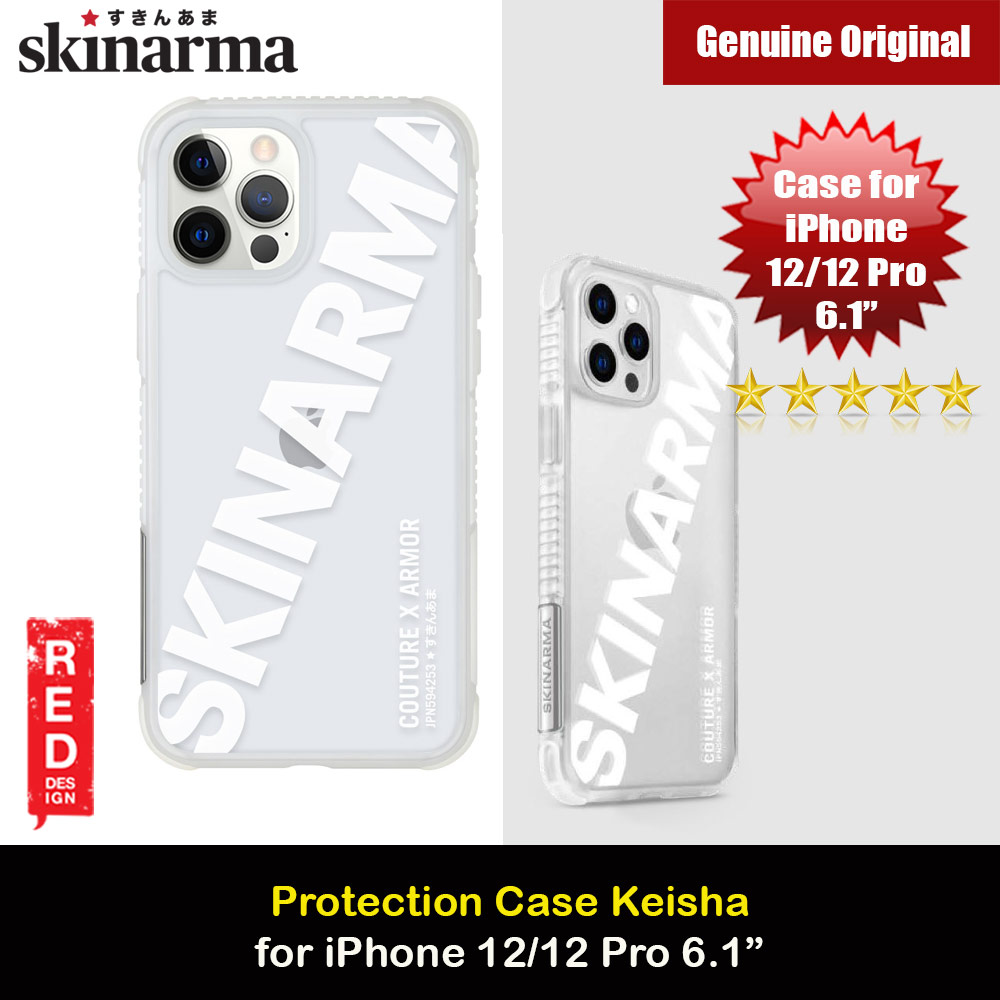Skinarma Keisha Series Four Corner Drop Protection Case for iPhone 12 iPhone 12 Pro 6.1 (Transparent White)