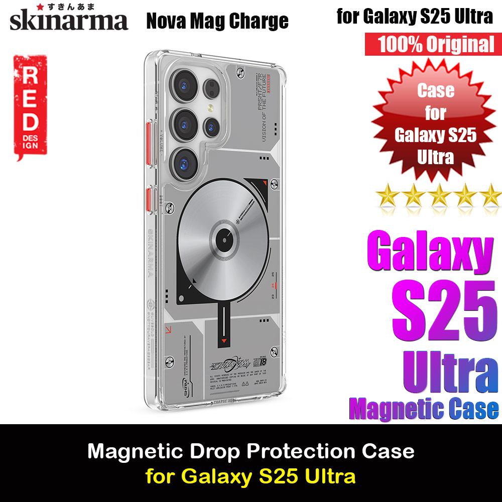 Skinarma Nova Magnetic Charge Compatible  Drop Protection Case for Galaxy S25 Ultra (Nova )