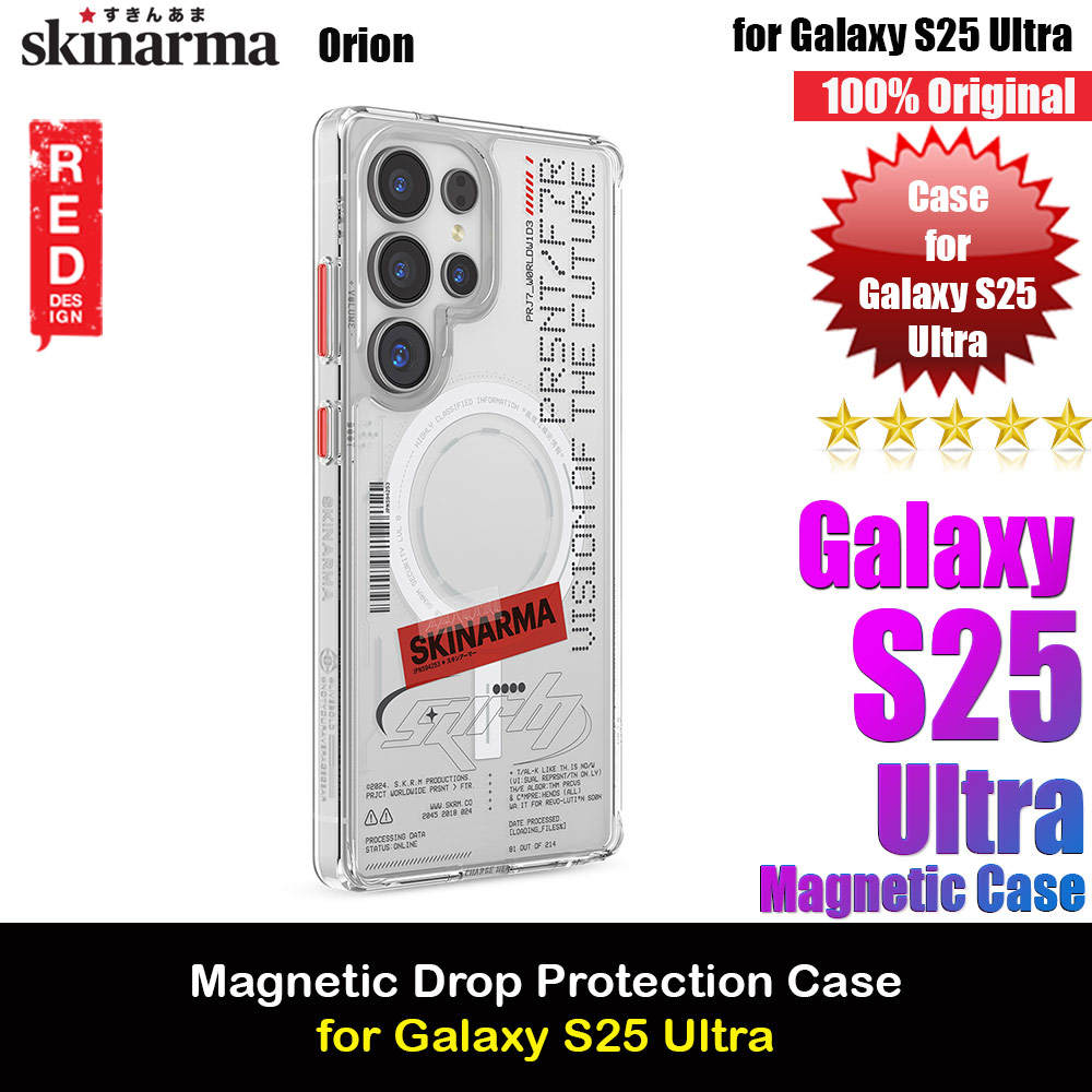 Skinarma Orion Magnetic Charge Compatible Drop Protection Case for Galaxy S25 Ultra (Orion)