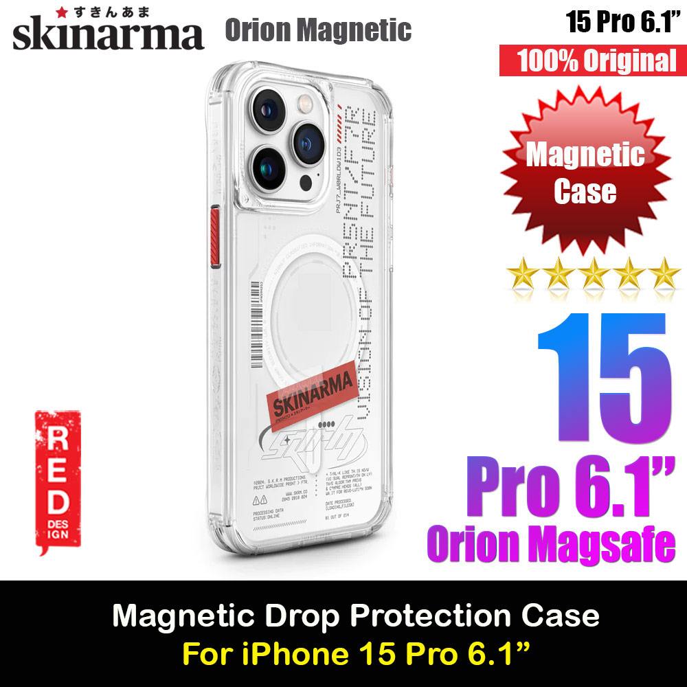 Skinarma Orion Magsafe Compatible Drop Protection Case for iPhone 15 Pro 6.1 (Clear)