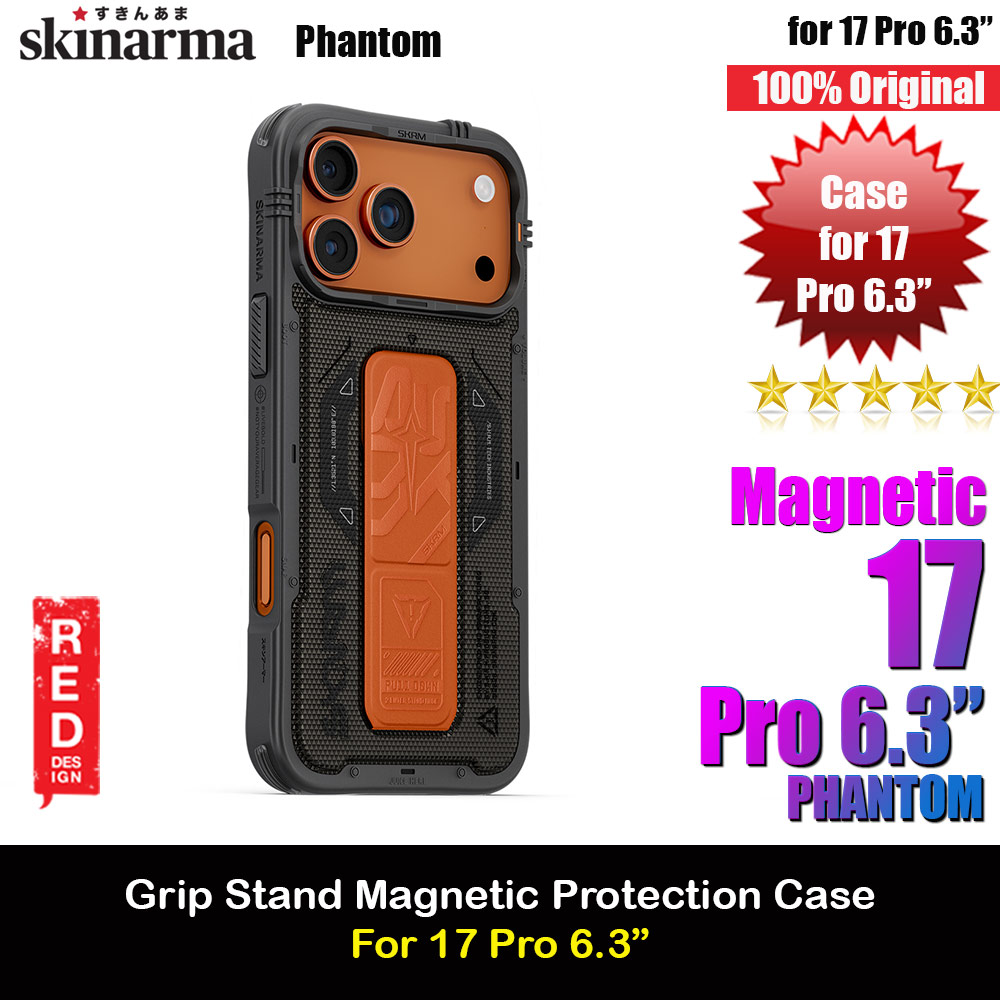Skinarma Phantom Magcharge Grip Stand Droop Protection Case for iPhone 17 Pro 6.3 (Olive)