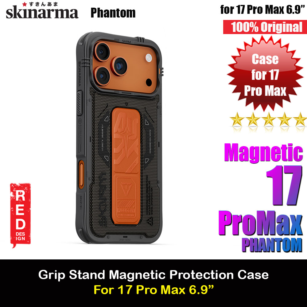 Skinarma Phantom Magcharge Grip Stand Droop Protection Case for iPhone 17 Pro Max 6.9 (Olive)