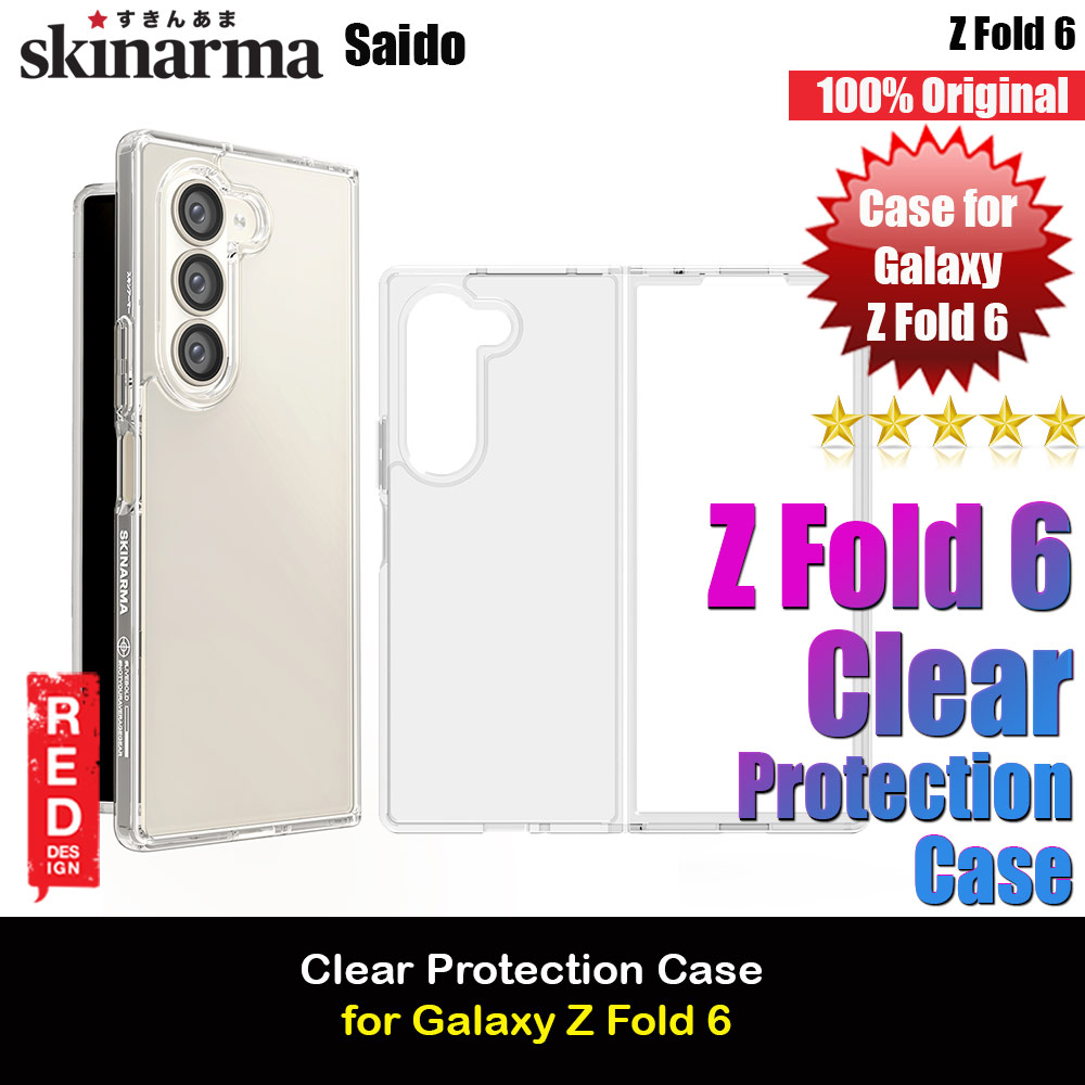Skinarma Saido Slim Protection Case for Samsung Galaxy Z Fold 6 (Clear)