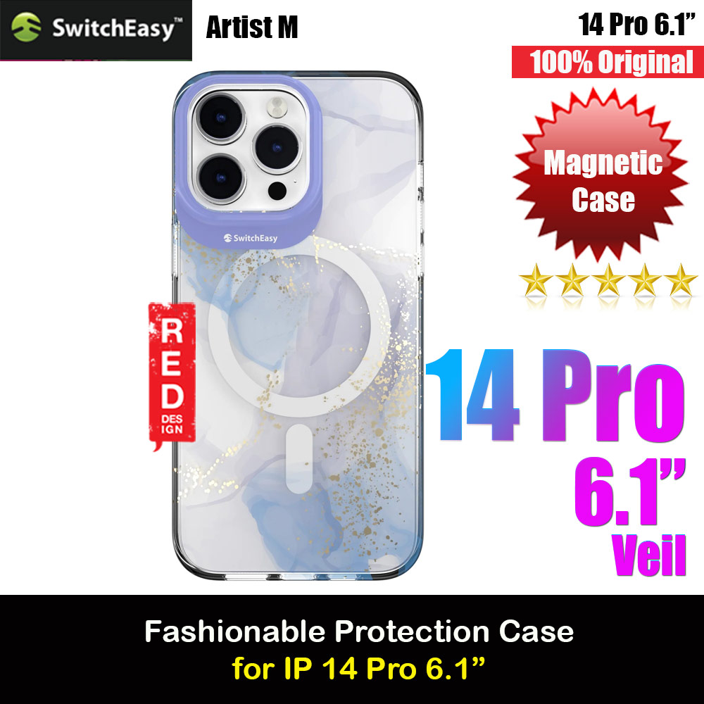 Switcheasy Artist Double In Mold Decoration Fashionable Magsafe Compatible Case for Apple iPhone 14 Pro 6.1 (Veil)