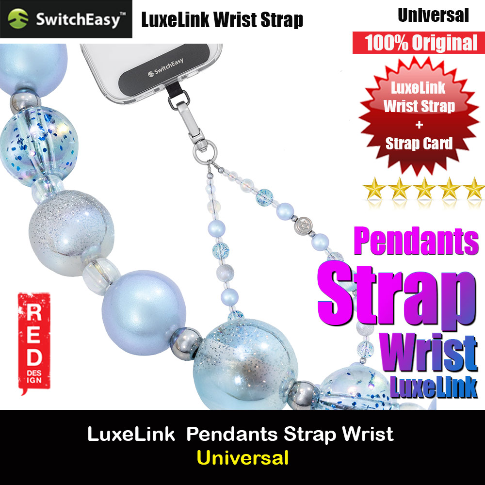 Switcheasy Luxe Pendan Wrist Strap Strap Card Phone Lanyard for any closed-bottom phone case (Mermaind Melody)