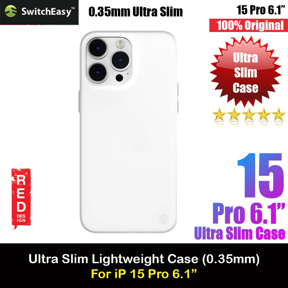 Switcheasy 0.35mm Ultra Slim Thin Case for  iPhone 15 Pro 6.1 (White)