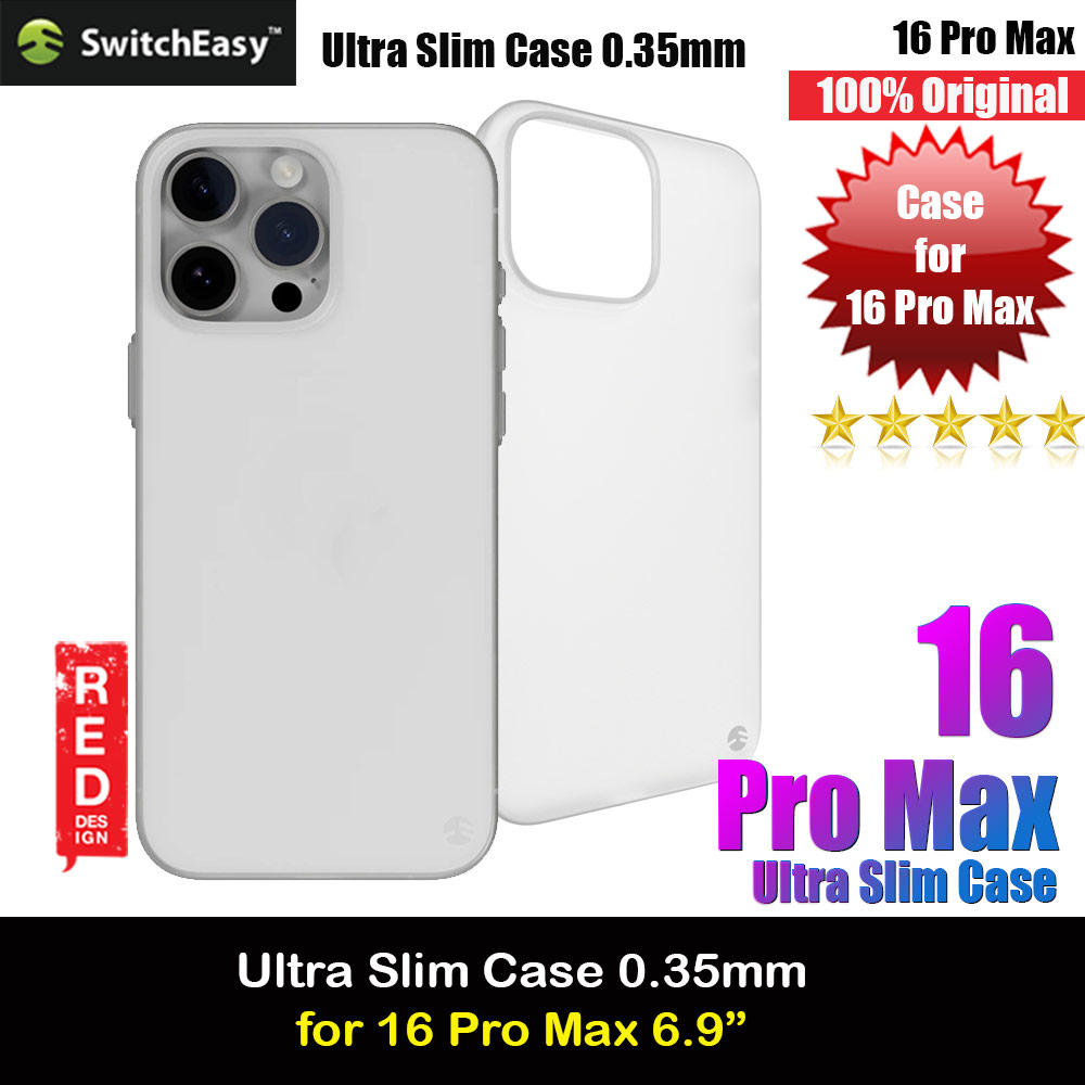 Switcheasy 0.35mm Ultra Slim Thin Case for  iPhone 16 Pro Max 6.9 (Foggy White)