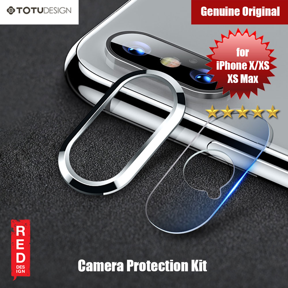 Totu Ring Series Camera Lens Kit for iPhone XS iPhone XS Max (Silver)