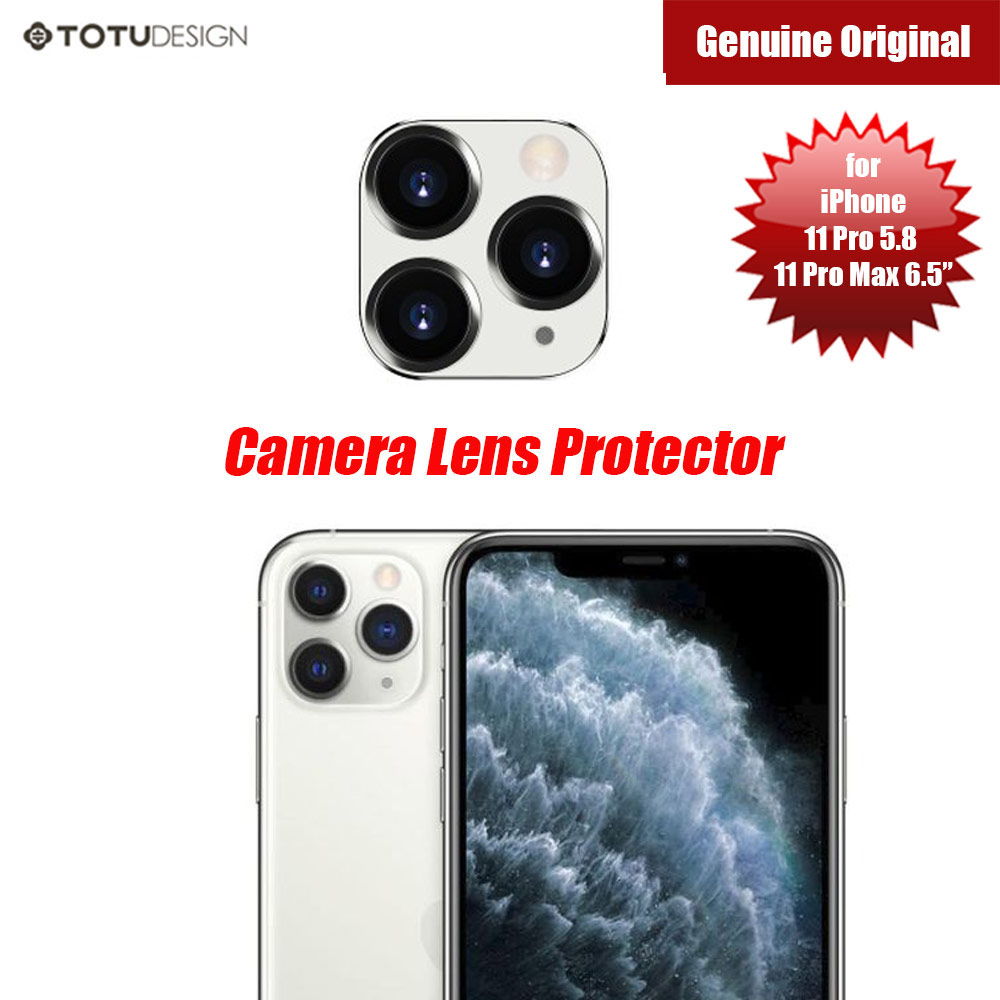Totu Series Camera Lens Protection for iPhone 11 Pro 5.8 iPhone 11 Pro Max 6.5 (White)
