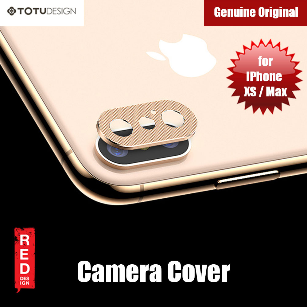 Totu Series Camera Lens Cover for iPhone XS iPhone XS Max (Gold)