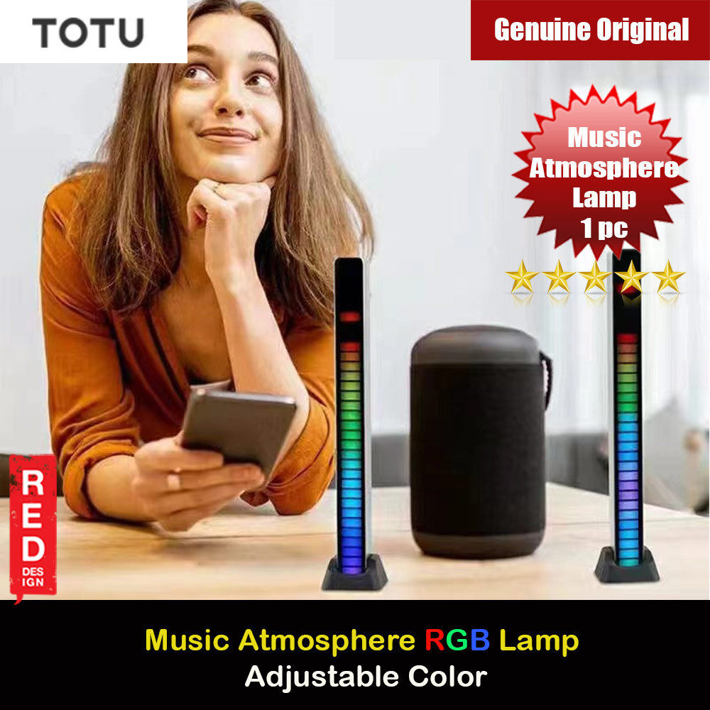 Totu Voice Control Music Lamp Music Rhythm Atmosphere Lamp RGB Beads Lamp Tube (Silver 1pcs)