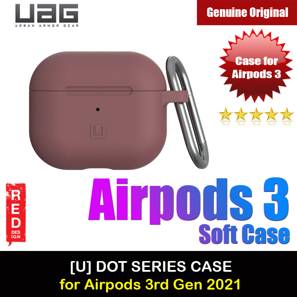 UAG U Dot Series Silicone Soft Case for Apple Airpods 3rd Gen 2021 (Aubergine)