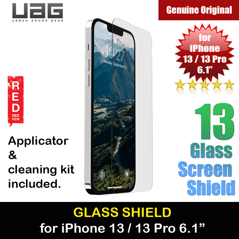UAG Glass Shield Series Tempered Glass for iPhone 13 iPhone 13 Pro 6.1 (Clear)
