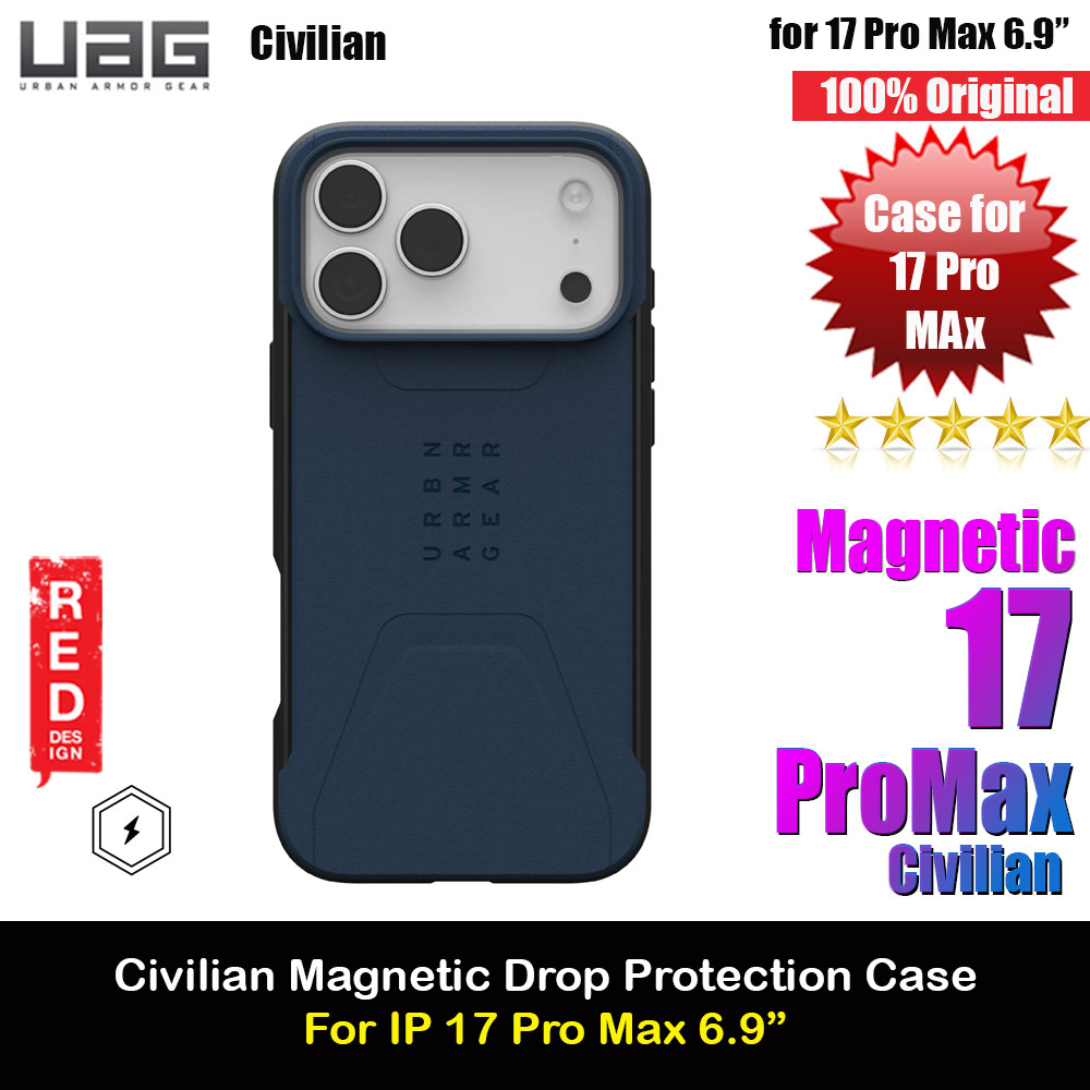 UAG Civilian Magsafe Drop Proof Shock Absorbing Drop Protection Case Case for iPhone 17 Pro Max 6.9 (Mallard)