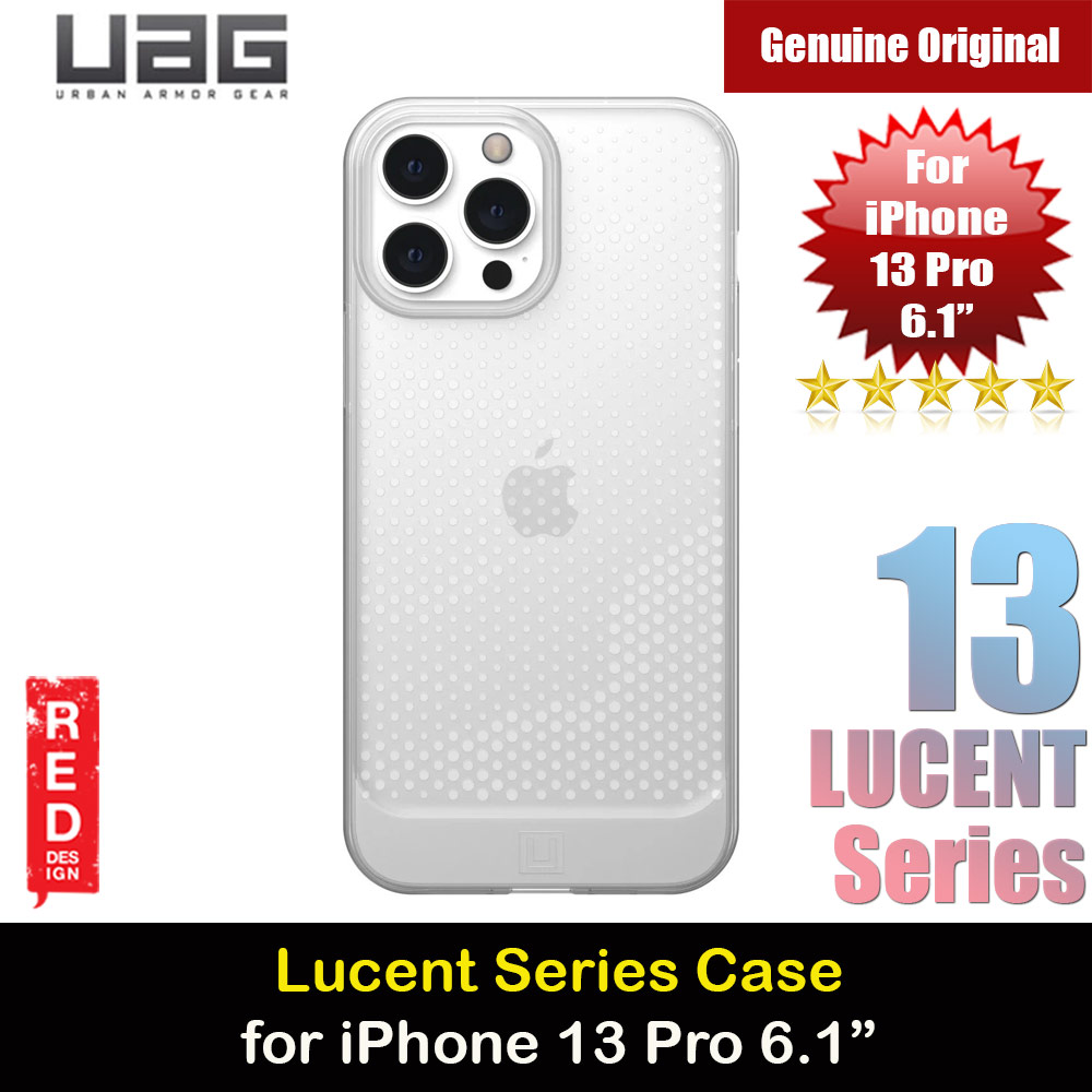 UAG LUCENT Series Slim Thin Soft Lightweight Protection Case Compatible with Magsafe for iPhone 13 Pro 6.1 Case (Ice)