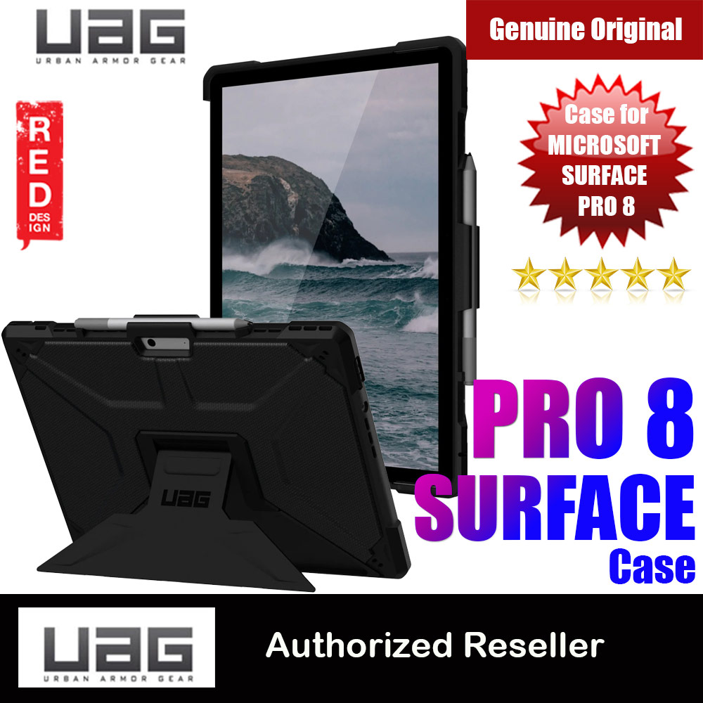 UAG Metropolis Series Rugged Protection Stand Case for Microsoft Surface Pro 8 (Black)