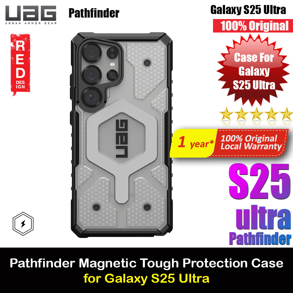 UAG Pathfinder Magsafe Compatible Drop Proof Case for Galaxy S25 Ultra (Ice Silver)