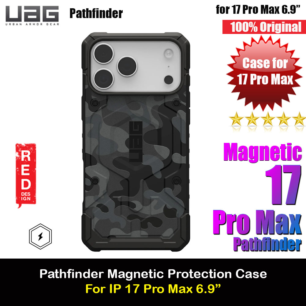 UAG Pathfinder SE Magsafe Compatible Drop Proof Case for iPhone 17 Pro Max 6.9 (Midnight Camo)