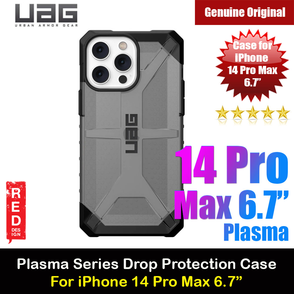 UAG Plasma Series Drop Protection Case for iPhone 14 Pro Max 6.7 Case (Ash)