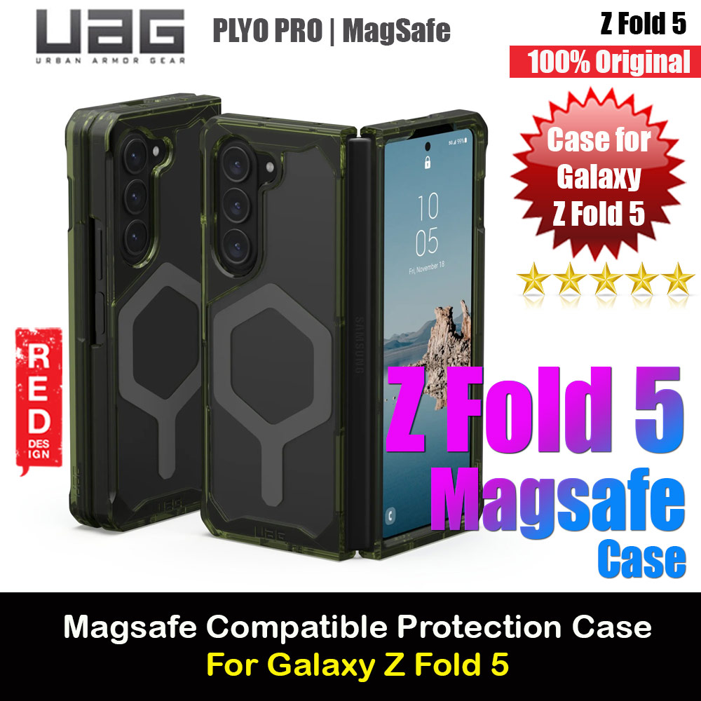 UAG Plyo Pro Series Drop Protection Case Magsafe Wireless Charging Compatible for Samsung Galaxy Z Fold 5 (Olive Space Grey)