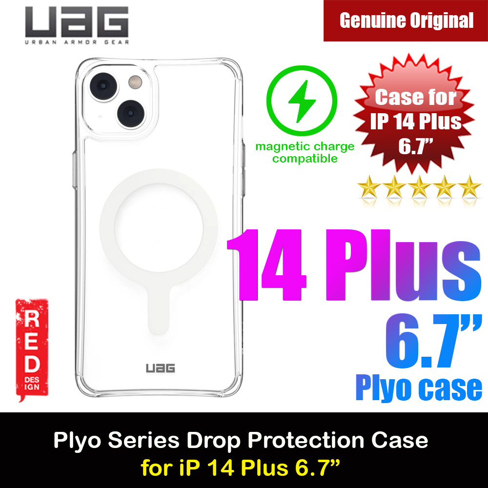 UAG Plyo Series Protection Magnetic Case with Magsafe Compatible for iPhone 14 Plus 6.7 Case (Ice)