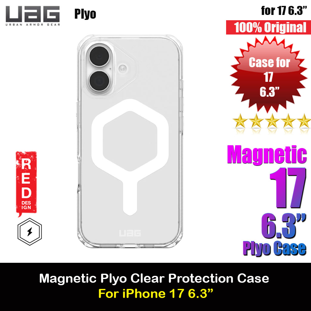UAG Plyo Magsafe Compatible Drop Proof Clear Case for iPhone 17 6.3 (Ice White)